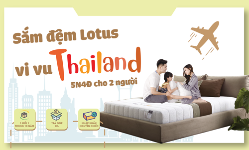 Mua Đệm Lotus Vi Vu Thailand