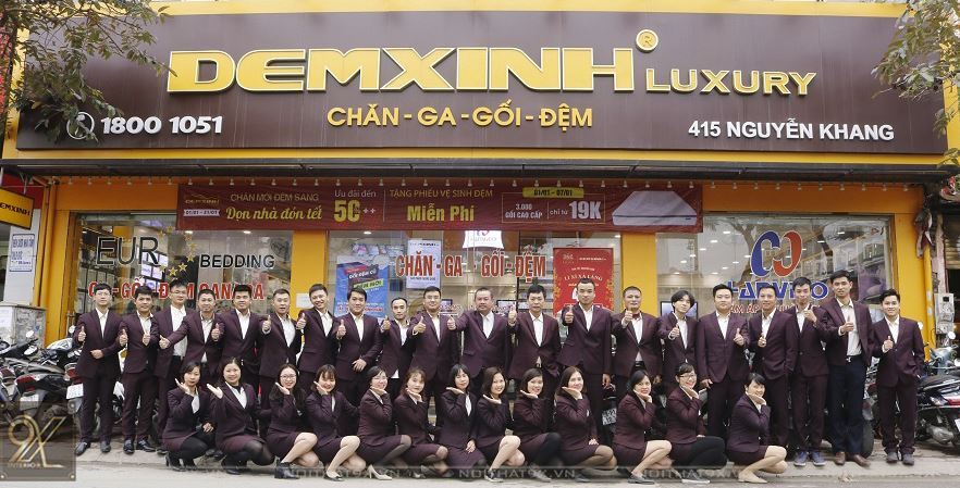 ra mắt 3 showroom bán lẻ chăn ga gối đệm mang thương hiệu Đệm Xinh