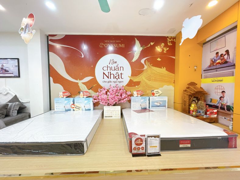 Các nhóm sản phẩm bán tại Đệm Xinh Luxury 164 Hoàng Hoa Thám