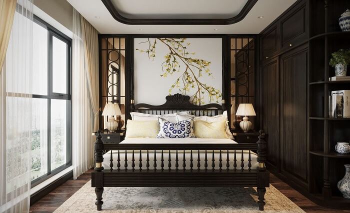 Phòng ngủ kiểu Trung theo phong cách cổ trang
